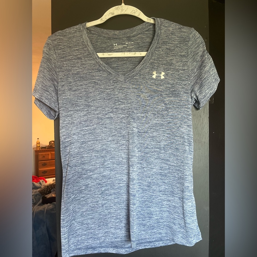 Under Armour Heathered Blue HeatGear Tee